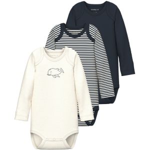 NAME IT NBNBODY 3P LS Y/D CORE 2 NOOS Body - Multicolor - Ribtricot