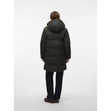 VERO MODA - VMGRETAKYLIE COATED COAT NOOS - Gewatteerde Jas - Zwart - Gerecycled Polyester Vulling