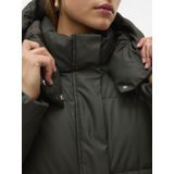 VERO MODA - VMGRETAKYLIE COATED COAT NOOS - Gewatteerde Jas - Zwart - Gerecycled Polyester Vulling