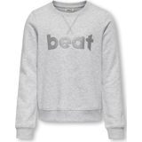ONLY kids meisjes trui SANNE Light Grey Melange Beat Regular Fit