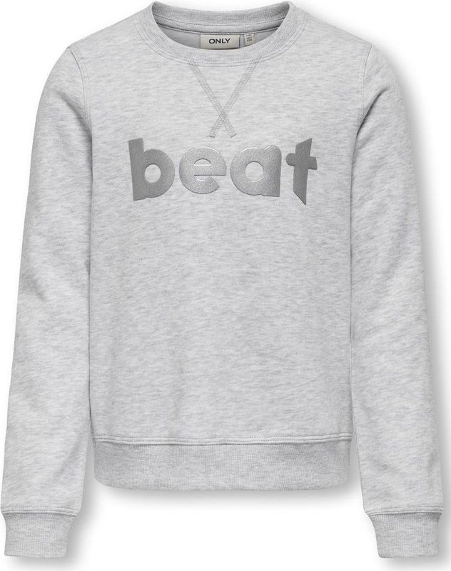 ONLY kids meisjes trui SANNE Light Grey Melange Beat Regular Fit