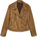 Vero Moda - VMJOSE - Leren Jas - Bruin - Dames