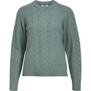 Object Trui Objdoris Re Knit Pullover Noos 23044625 Dark Forest/ Melange Dames
