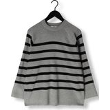 Object Objester Ls Knit Top Truien & vesten Dames - Sweater - Hoodie - Vest- Grijs