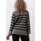 Object Objester Ls Knit Top Truien & vesten Dames - Sweater - Hoodie - Vest- Grijs