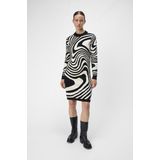 Object - Ray Lang Mouw - Gebreide Jurk - Nauwsluitende Col - Lange Mouwen