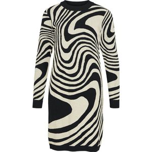 Object - Ray Lang Mouw - Gebreide Jurk - Nauwsluitende Col - Lange Mouwen