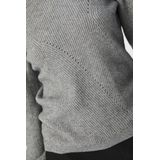 Object Objditte Re Knit Pullover Truien & vesten Dames - Sweater - Hoodie - Vest- Grijs