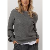 Object Objditte Re Knit Pullover Truien & vesten Dames - Sweater - Hoodie - Vest- Grijs