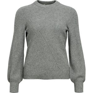 Object Objditte Re Knit Pullover Truien & vesten Dames - Sweater - Hoodie - Vest- Grijs