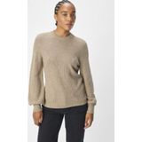 Object Trui Objditte Re Knit Pullover Noos 23044621 Desert Taupe/melange Dames