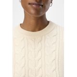 Object Objdoris Re Ls Knit Pullover Truien & vesten Dames - Sweater - Hoodie - Vest- Wit
