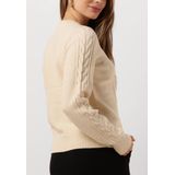 Object Objdoris Re Ls Knit Pullover Truien & vesten Dames - Sweater - Hoodie - Vest- Wit