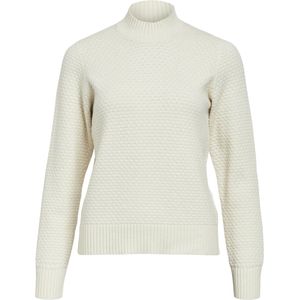 Object OBJFENYA RE L/S KNIT Pullover NOOS, Wit zand/detail: melange, M