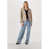 OBJECT - OBJAnnie - T-shirt - Zwart - TENCEL™ Modal, V-hals, Kwartmouw