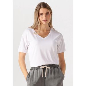 Object - Objannie Re - V-neck Top - Wit - Dames T-shirt