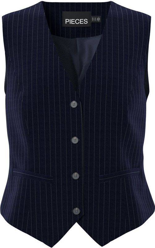 Pieces - Bozzy - Gilet - Knoopsluiting - Voorzakken