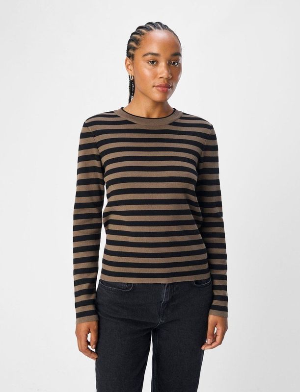 Object - Ester Sli - Gebreide Trui - Slim Fit - Ronde Hals - Lange Mouwen