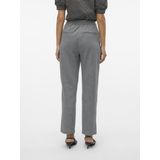 Vero Moda - Lange Broek - Grijs - 66% Gerecycled Polyester, 34% Katoen