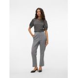 Vero Moda - Lange Broek - Grijs - 66% Gerecycled Polyester, 34% Katoen