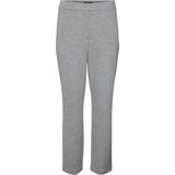 Vero Moda - Lange Broek - Grijs - 66% Gerecycled Polyester, 34% Katoen