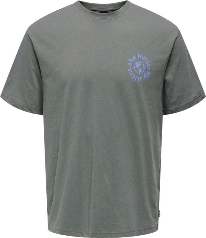 Only Sons - Heren Tee SS Keane Tee - Grijs