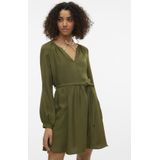 Jurk - VMMeloney - Effen - Gerecycled Materiaal - Kort/mini - Lange Mouw