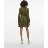 Jurk - VMMeloney - Effen - Gerecycled Materiaal - Kort/mini - Lange Mouw