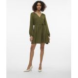 Jurk - VMMeloney - Effen - Gerecycled Materiaal - Kort/mini - Lange Mouw