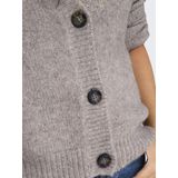 Only Vest Onlzoey Regular Cardigan Knt No 15332549 Woodsmoke/melange Dames