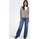 Only Vest Onlzoey Regular Cardigan Knt No 15332549 Woodsmoke/melange Dames
