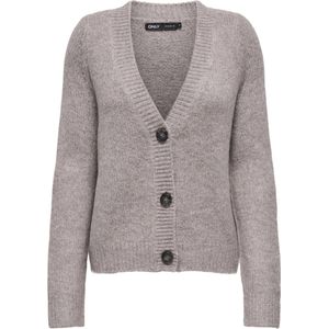 Only Vest Onlzoey Regular Cardigan Knt No 15332549 Woodsmoke/melange Dames