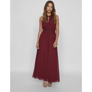 Vila - Milina - Lange Jurk - Maxi-lengte - Mouwloos - Halterhals