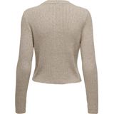 Only Vest Onlkatia Ls Button Cardigan Knt Nca 15311840 Mocha Meringue/w. Melange Dames