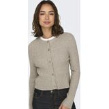 Only Vest Onlkatia Ls Button Cardigan Knt Nca 15311840 Mocha Meringue/w. Melange Dames