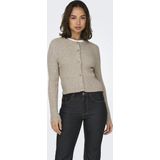 Only Vest Onlkatia Ls Button Cardigan Knt Nca 15311840 Mocha Meringue/w. Melange Dames