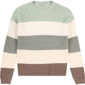 ONLY meisjes kids trui SANDY Silt Green Cloud Dancer/Sea Spray/Bich/Walnut Regular Fit