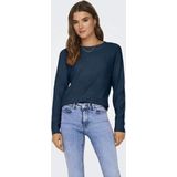 Only - ONLRICA LIFE L/S PULLOVER KNT NOOS - Trui - Moonlit Ocean - Lange Mouwen