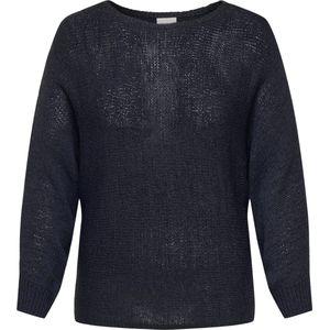 ONLY Carmakoma - Gehaakt Truitje - Donkerblauw - 3/4 Mouwen