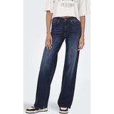 Only Jeans Onlmadison Blush Hw Wide Dnm Rea081 15318405 Dark Blue Denim Dames