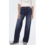 Only Jeans Onlmadison Blush Hw Wide Dnm Rea081 15318405 Dark Blue Denim Dames