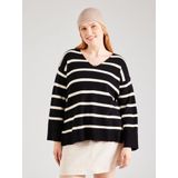 Gebreide Pullover - V-Hals - Lange Mouwen - Curvy