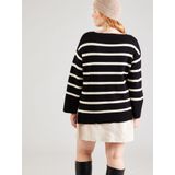 Gebreide Pullover - V-Hals - Lange Mouwen - Curvy