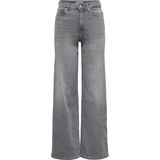 Only Jeans Onlmadison Blush Hw Wid Dnm Rea0938 15299800 Light Grey Denim Dames