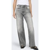 Only Jeans Onlmadison Blush Hw Wid Dnm Rea0938 15299800 Light Grey Denim Dames