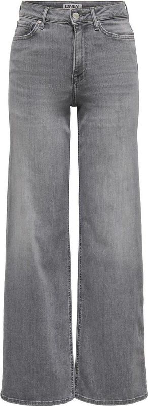 Only Jeans Onlmadison Blush Hw Wid Dnm Rea0938 15299800 Light Grey Denim Dames