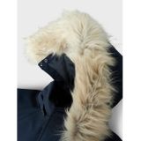 Winterjassen - Dark Sapphire - Met Capuchon - Afneembaar Imitatiebont