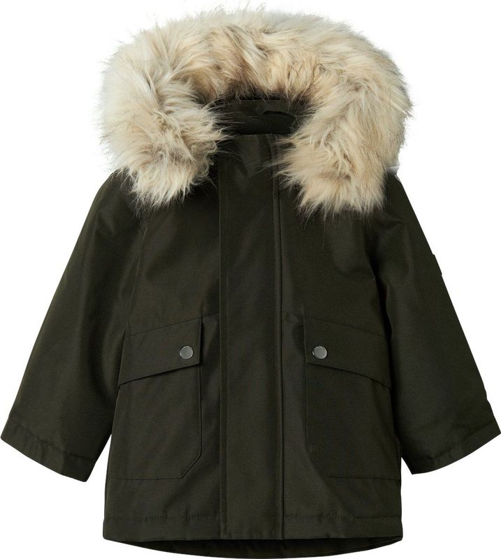 NAME IT Nmmmillo Parka Jacket Long Noos herenjas voor kinderen, Rosin, 116