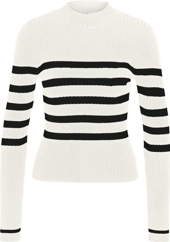 Noisy may Trui Nmfifi High Neck Rib Knit 27027551 Sugar Swizzle Dames