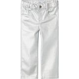 Name It mini meisjes spijkerbroek ROSE Silver FOIL Straight Fit